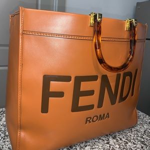 Fendi Sunshine Tote w/ Shoulder Strap
